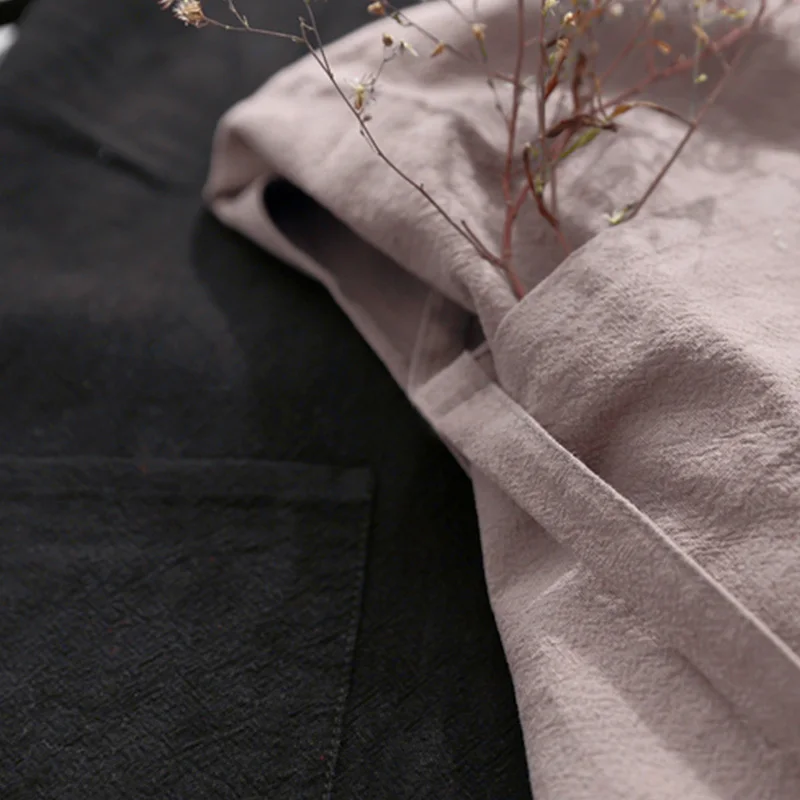 Brief High-end washable Super large cotton linen cooking apron for the kitchen unisex flower shops work clean aprons for woman