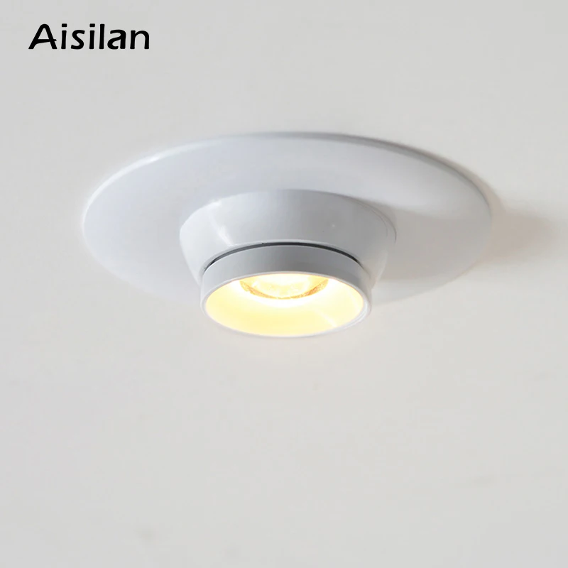 Aisilan Zoom мини Точечный светильник Focos светодиодный встраиваемый светодиодный светильник Регулируемый Встроенный Светодиодный точечный светильник AC90-260V