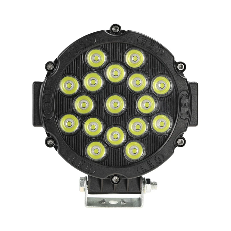 Светодиодный рабочий свет Combo 51W 12V 24V Автомобильная точечная фара дальнего света внедорожника для Jeep Грузовик Wrangler ATV Водонепроницаемый передний бампер