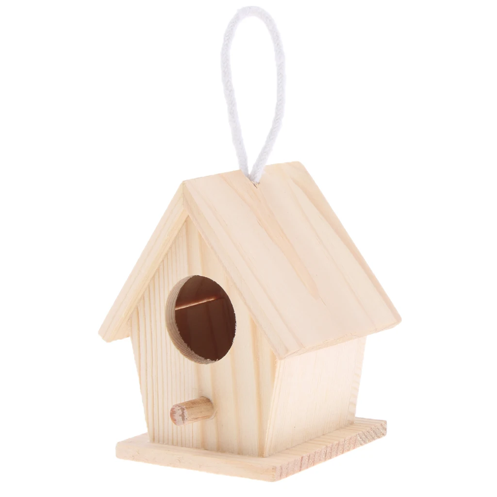 Wooden Aviary House Bird Cage Door, Perch,Grest Holiday and Home Décor Projects