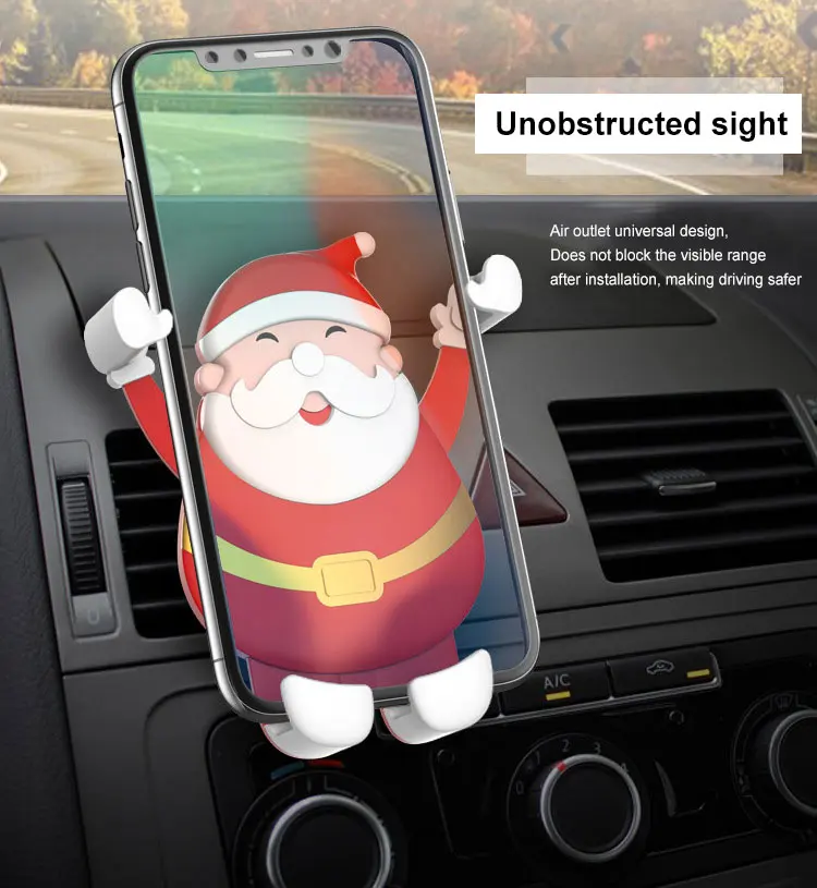 Универсальный гравитационный держатель для телефона в автомобиле, крепление на вентиляционное отверстие без магнитного держателя, gps подставка для iPhone 11 8 XS MAX Xiaomi