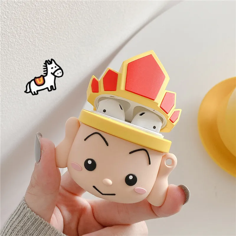 3D мультяшный милый беспроводной Bluetooth чехол для гарнитуры для Apple Airpods Pro Наушники обезьяна и свинья силиконовый чехол для Airpods чехол