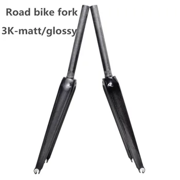 

New Full Carbon fiber Fork Road Bike Fork Bicycle Parts 1-1/8 700c Superlight 3k matt glossy Finish Cycling Accessories 350g