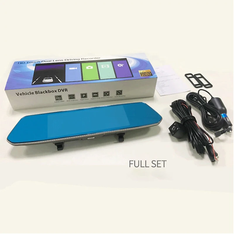 Видеорегистратор UNCOM с камерой заднего вида и двумя объективами 7