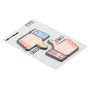 

Lovely Thumbs Up Sticker with Special Pattern Practical Bookmark Point Markers Self Stick Notes Unisex for Daily Use