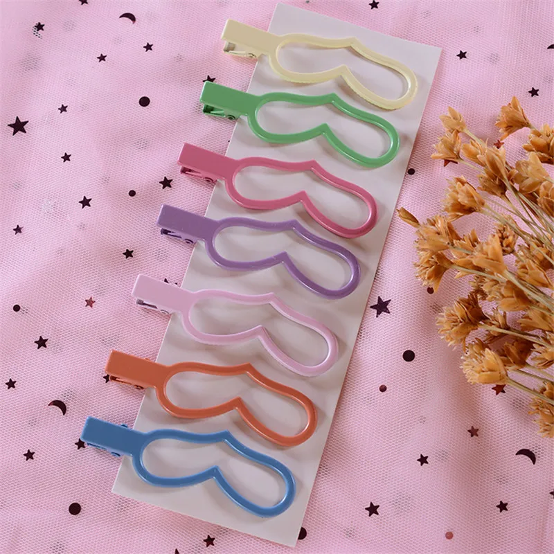 7+ N цвет bobby pins ins веб знаменитости матовый край клип Милая заколка для волос с кроликом челка корейские аксессуары для волос девушка заколки для волос