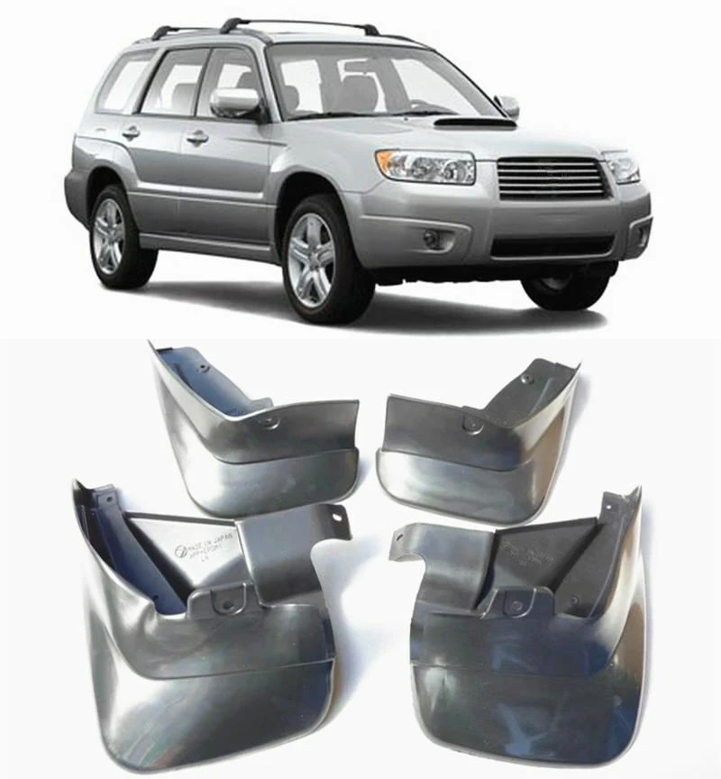 Украшение автомобиля Брызговики подходят для Subaru Forester 2003- Передний Задний Брызговики ограничители брызговики 4 шт./компл - Цвет: 2003-2008