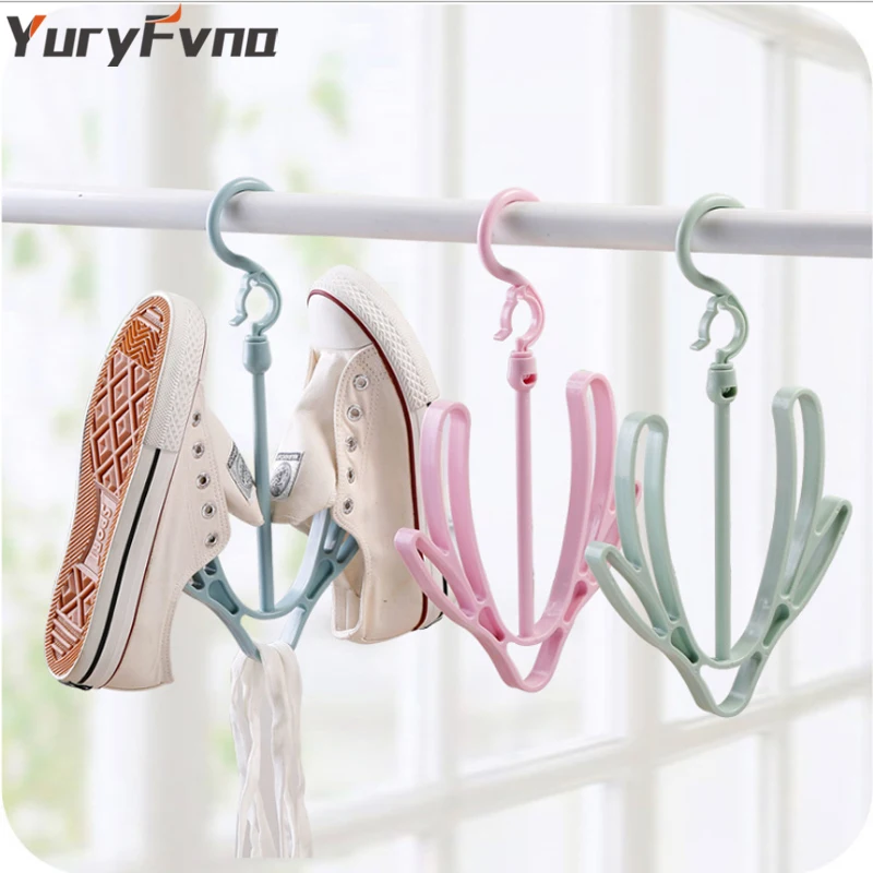 YuryFvna прочная Толстая PP пластиковая вешалка для обуви, подвесной стеллаж для обуви, органайзер, полка для сушки, держатель, вешалка для шкафа, органайзер для обуви