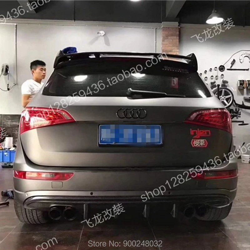 Для Audi Q5 ABT спойлер 2009 ~ 2013 УГЛЕРОДНЫЙ крыло багажника крышка автомобильный