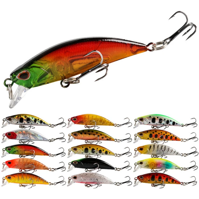 Mini Sinking Minnow Wobblers Fishing Lures 5.5cm 5g Trout