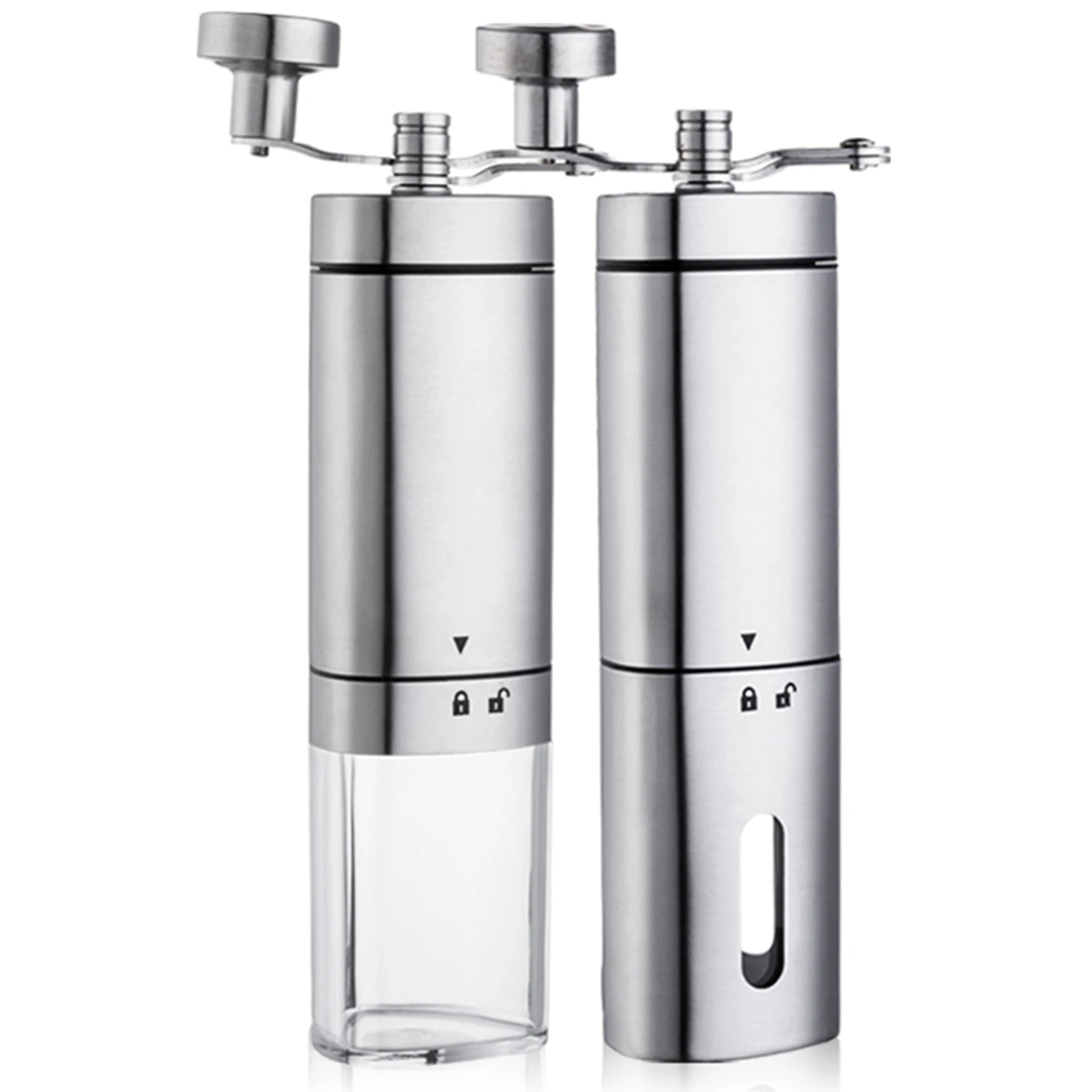 

Portable Manual Coffee Grinder Washable Ceramic Core Stainless Steel Handmade Mini Coffee Bean Burr Grinders Mill Kitchen Tool