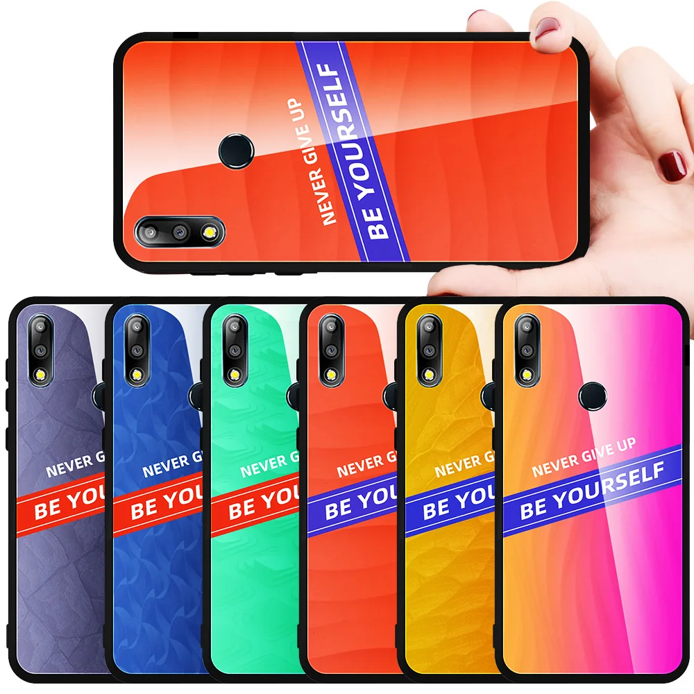 Чехол для Asus Zenfone Max Pro M2 ZB633KL ZB631KL M1 ZB601KL ZB602K со словами из закаленного стекла