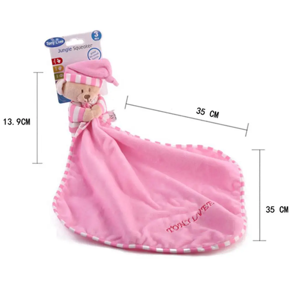 Детское комфортное полотенце, спальный компаньон, милый медведь, детские нагрудники, детская одежда, детская мягкая игрушка