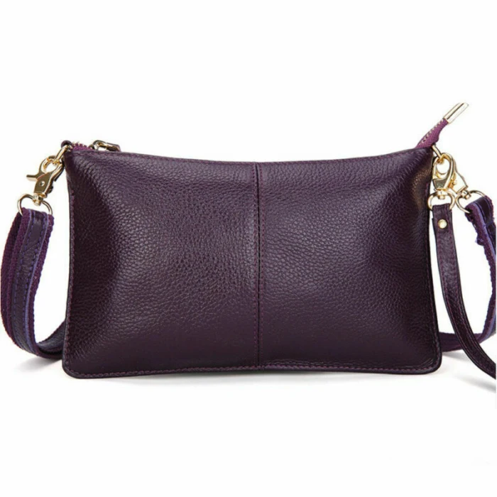 Classic Women Leather Handbag Shoulder Tote Purse Zippered Crossbody Bag Simple Design Fashion Bolsos Mujer J9