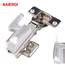 NAIERDI-Luz LED Universal para armario, Sensor de bisagra, lámpara de bisagras internas para cocina, dormitorio, luz nocturna