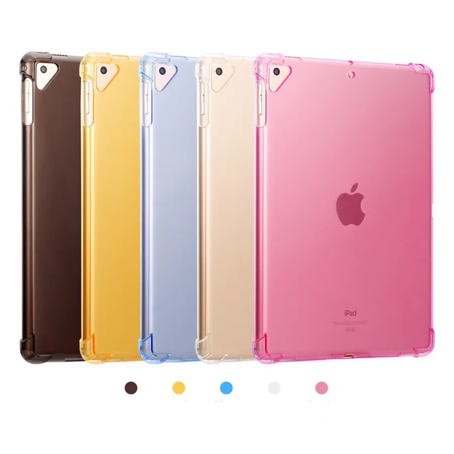 Защитный чехол из силикона и ТПУ прозрачный с защитой от падения для ipad 9 7 1/2/3/4/5/6
