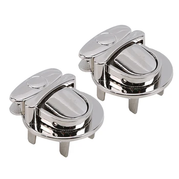

Zinc Alloy Clasp Turn Lock Metal Luggage Hardware Twist Lock For DIY Handbag Bag Purse Hardware Closure Bag Parts Accessories