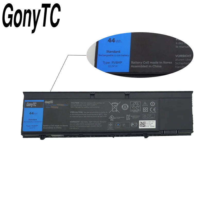 GONYTC оригинальный 44WH RV8MP 1NP0F 37HGH Аккумулятор для ноутбука Dell широта XT3 планшетный ПК