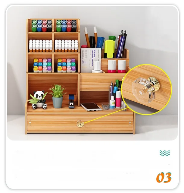 Organisateurs et accessoires de bureau en bois blanc, trieur de papier,  porte-fichier, étagère T1 Lite, 7 niveaux - AliExpress