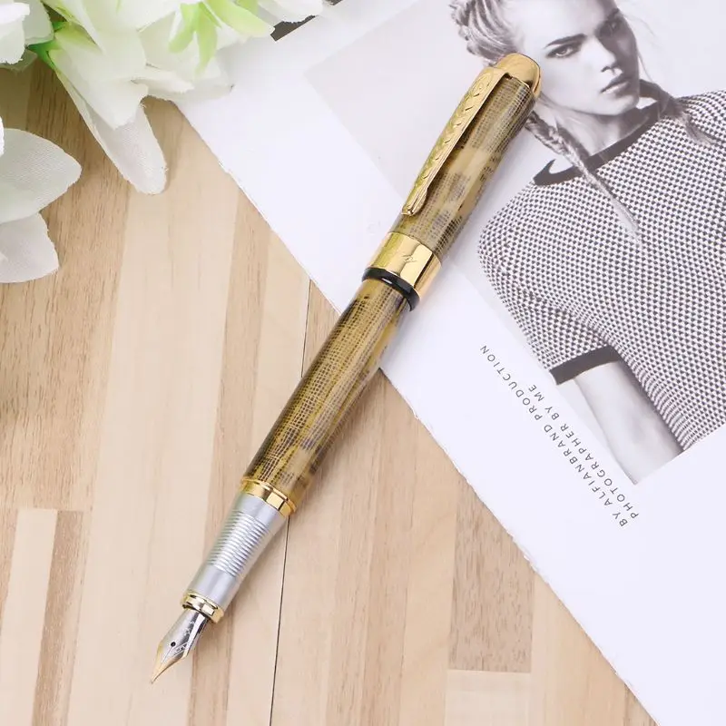 Горячее предложение! Распродажа! Jinhao X250 18kgp перьевая ручка Средний Перьевая ручка люкс Золото LX9A