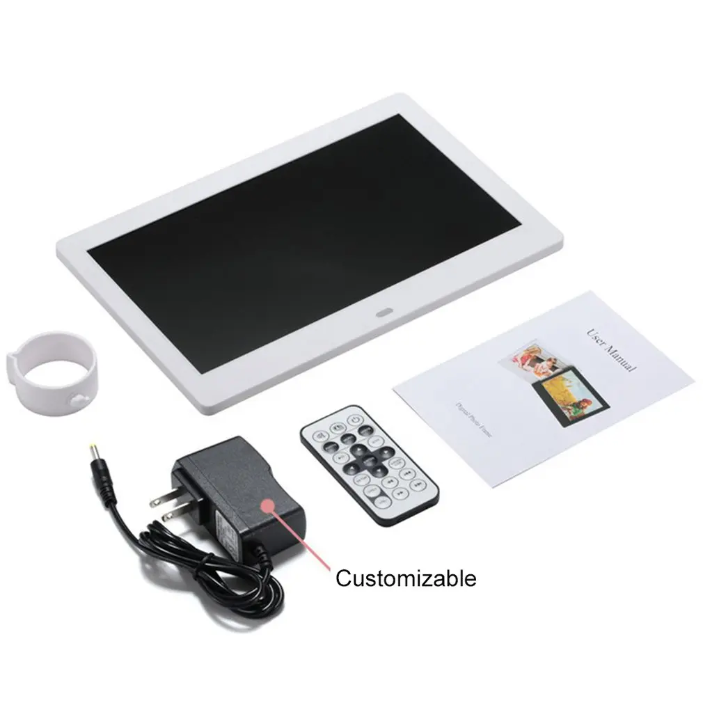

10 inch Screen LED Backlight HD Digital Photo Frame Electronic Album Photo Music Film Full Function Good Gift