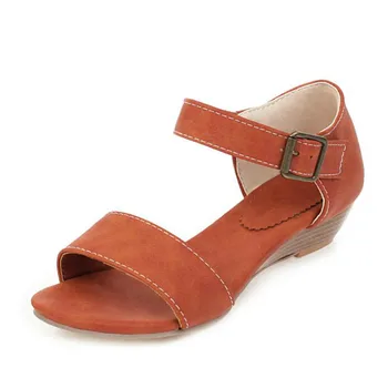 

Women Sandals Plus Size 35-43 Wedges Shoes For Low Heels Summer 2020 Flip Flop Chaussures Femme Orange Black Leopard Sandals