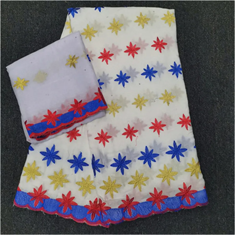 Новейший стиль Чистый хлопок Дубай кружева высокого качества африканская кружевная ткань вышитые нигерийские сухое кружево для свадебного платья 7 ярдов