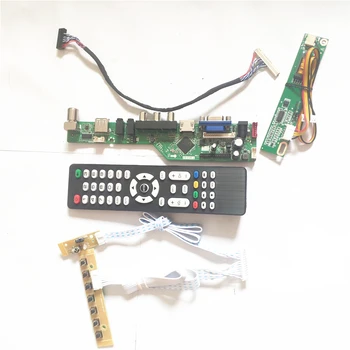 

For LT133X2-124 LT133X6-122 USB VGA HDMI AV RF LVDS 20Pin 1CCFL LCD panel keyboard+Inverter+Remote TV53 controller board DIY kit