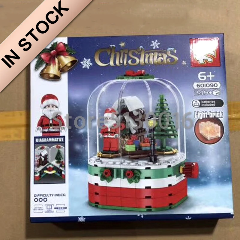 

In Stock 601090 Christmas Santa Claus Tree 249Pcs Building Blocks Bricks Compatible Model toys Sembo