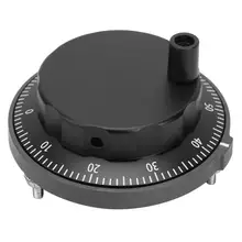 5 в 80 мм 6Pin импульсный генератор станка с ЧПУ Черный маховик 100PPR ручной импульсный генератор Поворотный энкодер