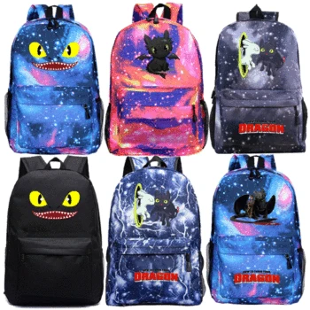 

Backpack How to Train Your Dragon School Bags New Students Shoulder Bags Boys Girls Daily Book Bags Back to School Gift