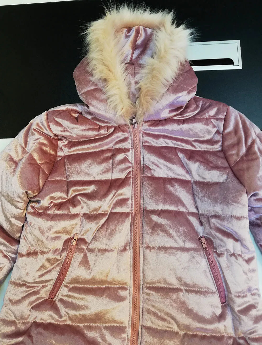 price cut  Women Cotton Padded Jackets Gray Pink Plus Size 4XL Hood Fur Collar Thick Fashion Basic Snow Outerw