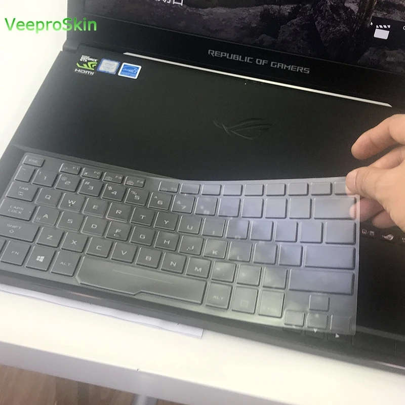 ТПУ чехол для клавиатуры ASUS ROG zephyрус GX501(VS/VI/GS/GI) GX531(GS/GI)(без цифровой клавиатуры) GX 501 531VS VI GS GI