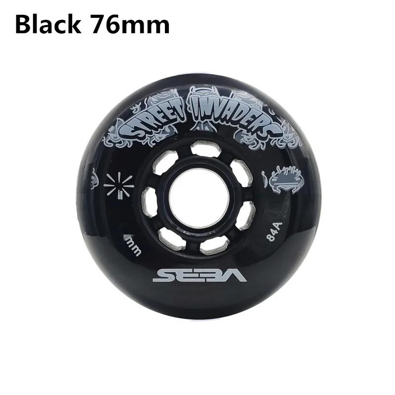 Skating SEBA Wheel 80 76 72MM Patines Tire 4 Pieces/lot For Roller FSK Inline Skates Wheel For SEBA HV roller skating wheels