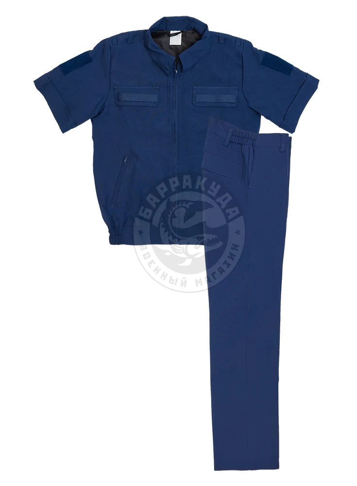Suit Office Summer blue short-sleeve (jacket + pants) fabric gabardine suit summer | Тематическая одежда и униформа