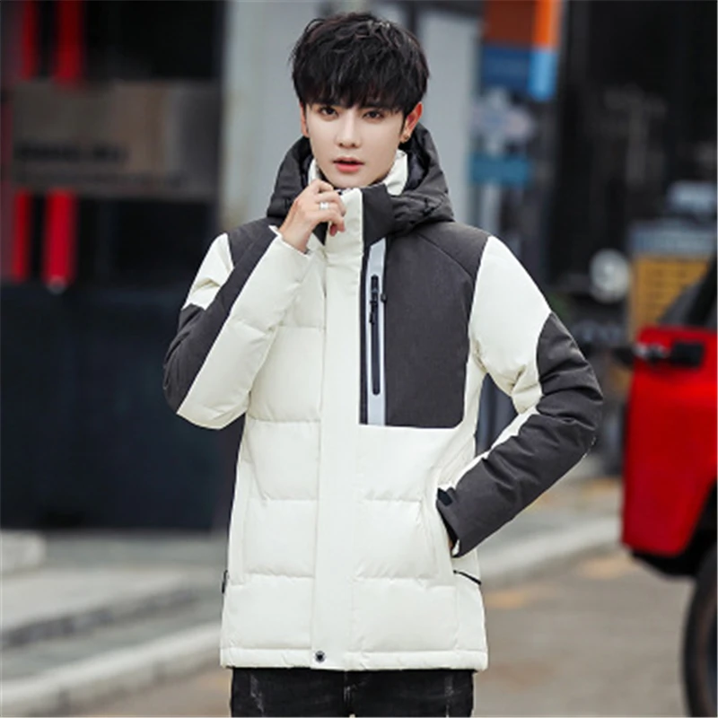 Winterjas Heren базовые куртки зимние пуховики модные однотонные мужские Пальто Harajuku повседневная одежда парка Hombre Roupas Большие размеры