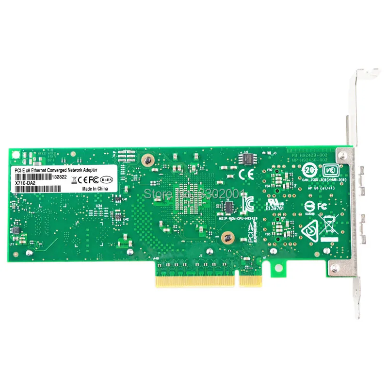 X710 DA2 10G SFP + двойной порт PCIe v3.0 x8 Intel X710BM2 чип Ethernet сетевой адаптер в том числе два 10g