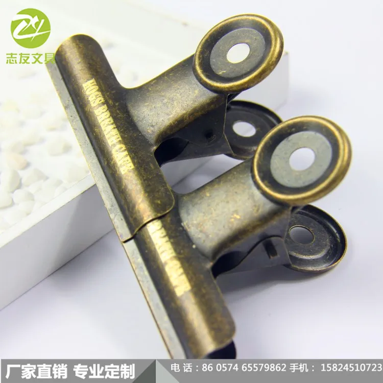 Color 22 Mm Metal Ticket Folder Stainless Steel Clip Strong Type Steel Clip Fast Delivery [Can Be Customized Color]