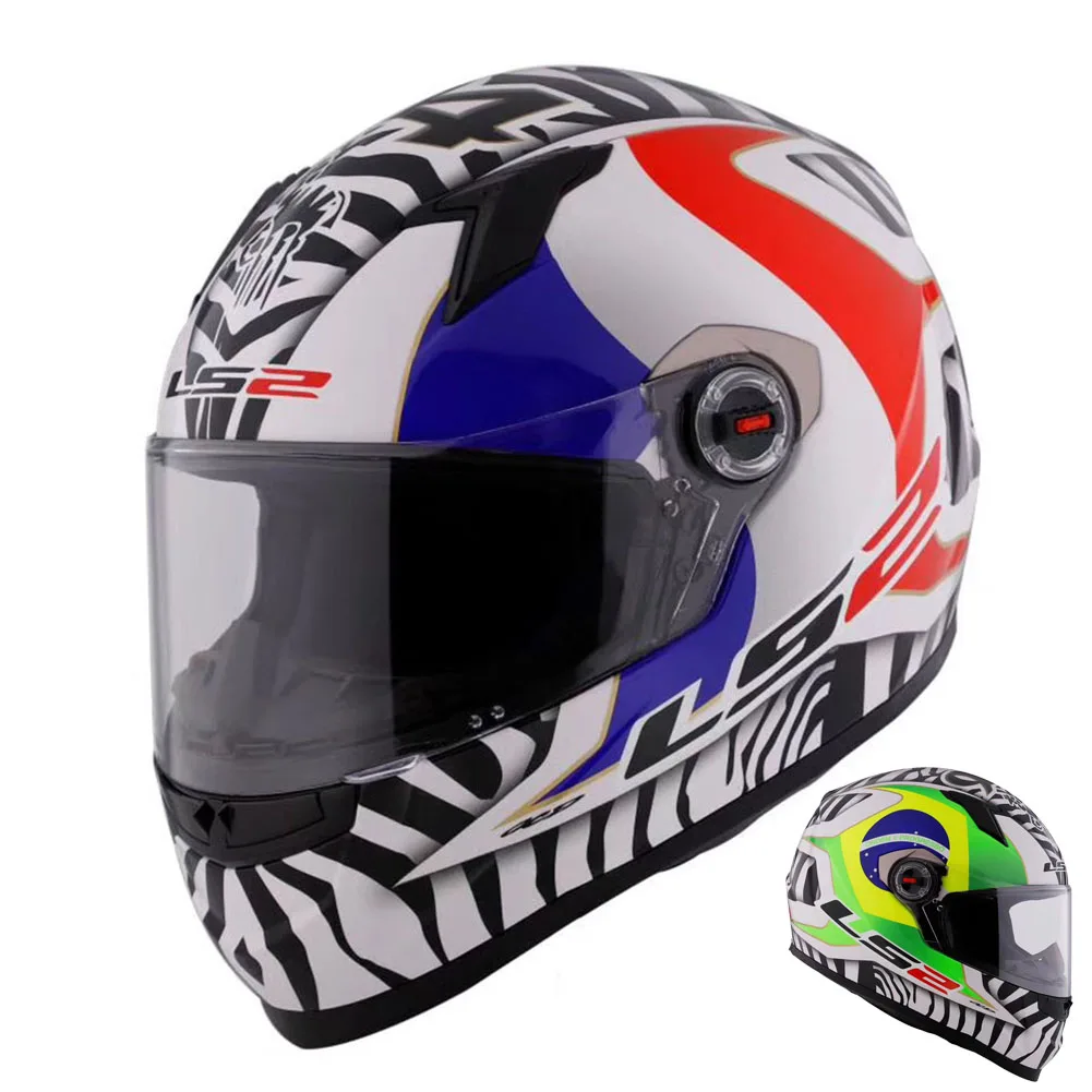 LS2 FF358 анфас гоночный мотоциклетный шлем Каско Capacete шлем мото каск шлемы шлем для Benelli мотоцикл - Цвет: 18