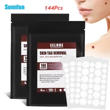 144Pcs Skin Warts Remover Patch Skin Tags Remover Warts Treatment Cream Herbal Extract Foot Corn Plaster Acne Warts Stickers