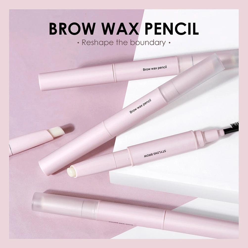 Private Label Eyebrow Wax Pen Double-Headed Brow Soap Custom Bulk Shaping Styling Reusable Eyebrows Pencil Styling Tool Makeup