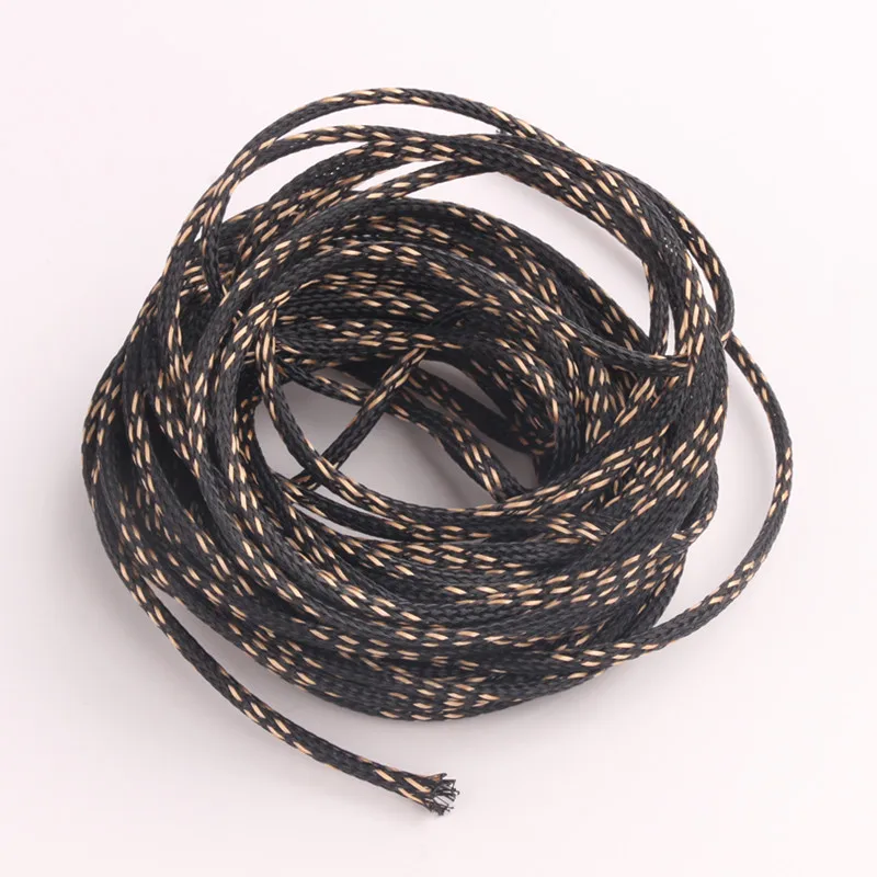10M Braided Expandable Wire 4mm Gland Sleeving Cable Protection High Density Sheathing Insulation