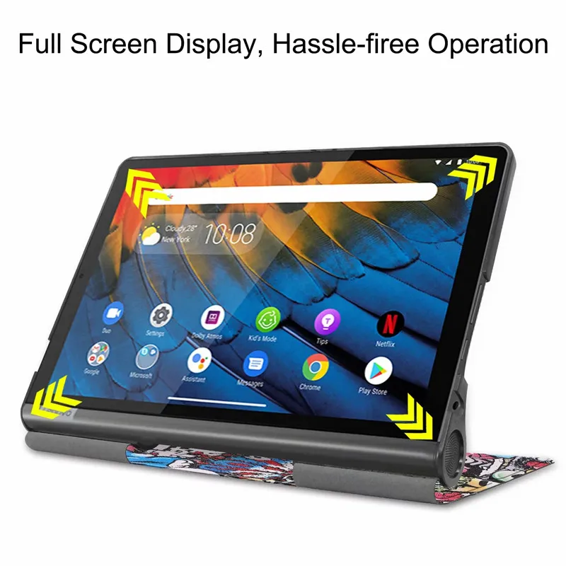 Capa Dobrável Magnética para Lenovo Yoga Smart Tab Tab Yt-x705 Tab 11 Case 10.1 Yt-x705 - Imagem 6