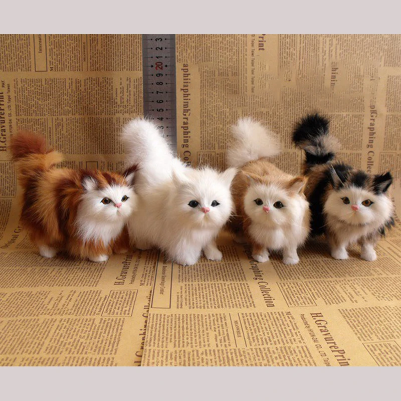 

Simulation Cat Creative Imitation Pet Animal Furnishing Articles Car Ornaments Birthday Gifts Living Room Home Decoration