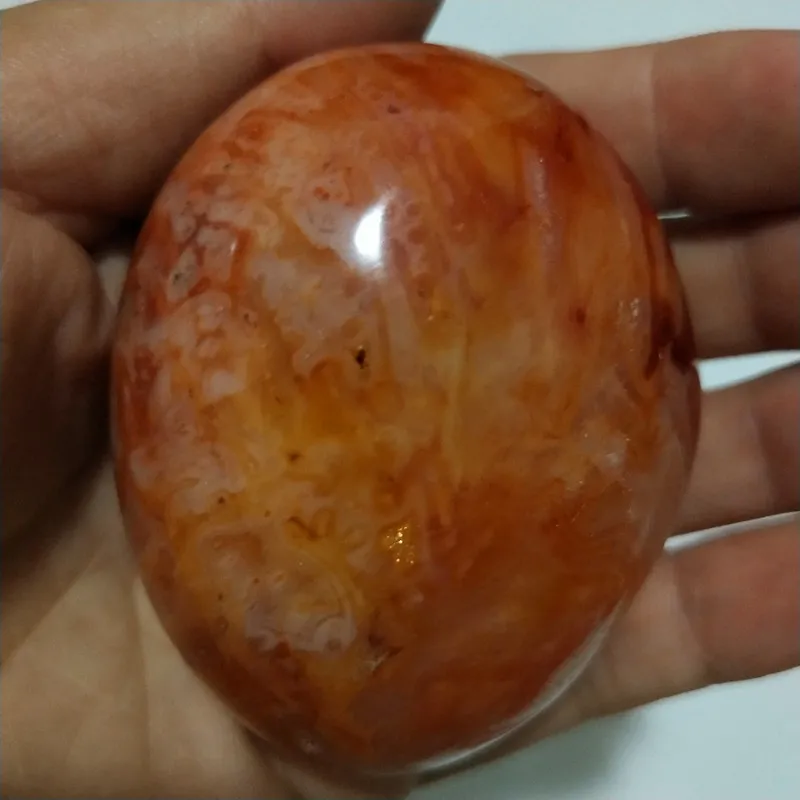 Натуральный камень красный агат пальмовые камни игры маленькие камни и кристаллы заживляющие кристаллы - Цвет: E3      178g