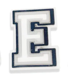 Single Letter 1Pcs Black White Alphabe Shoe charms Button Accessories Shoe DIY Decoration Wristband Kids X-mas Gift  Croc Jibz E