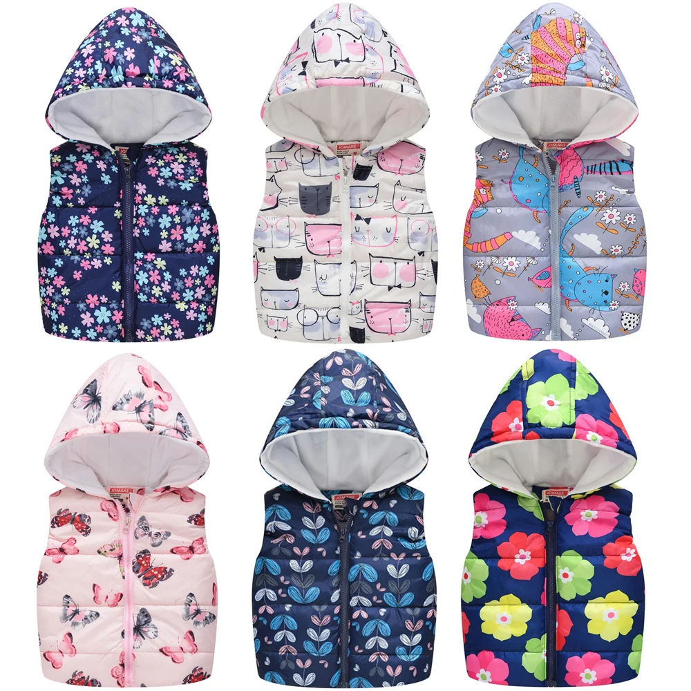 Winter Vest Girl Waistcoat Winter Clothes Vest Kids Girl 2023 New