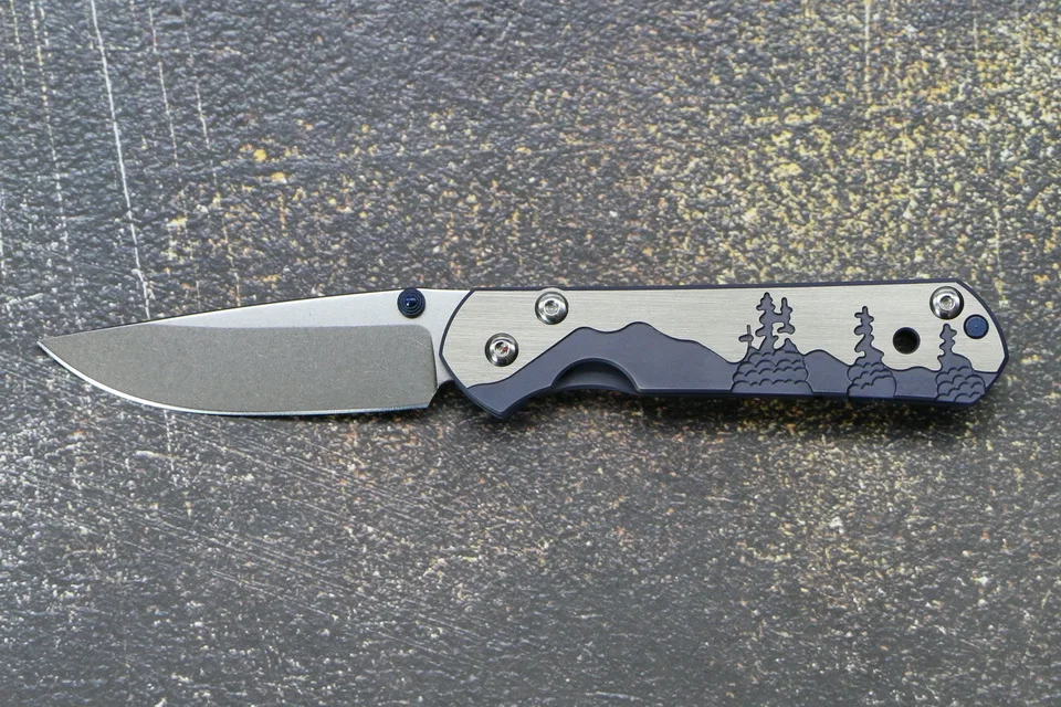 TIGEND small sebenza 21 Универсальный складной нож D2 лезвие титановый узор Ручка Кемпинг Охота Карманный фрукты Ножи EDC инструменты