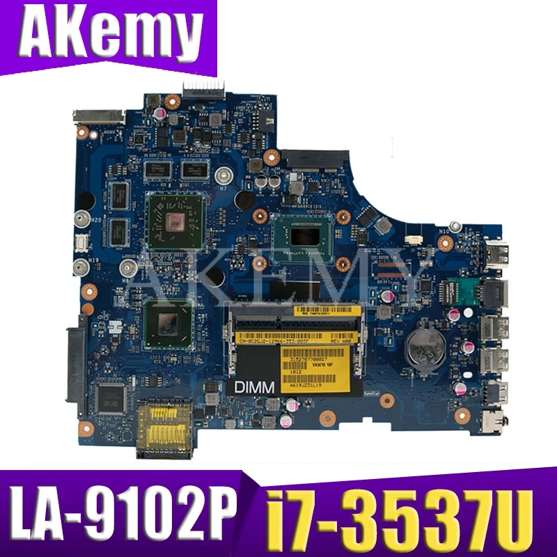VAW11 LA 9102P REV: 1 0 для For DELL Inspiron 3721 5721 материнская плата ноутбука CN 06006J i7 3537U