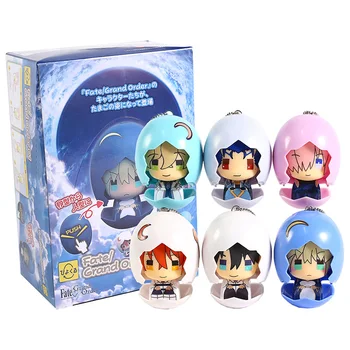 

Piyokuru FGO Fate/Grand Order 01 Saber Mash CuChulainn Fujimaru Ritsuka PVC Figures Toys Pendants 6pcs/set